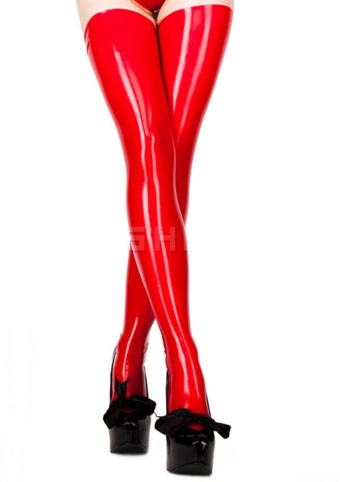 Чулки из литого латекса без швов Latex Moulded Stockings 82 см.Арт 15