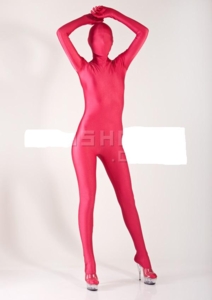 Блестящий закрытый комбинезон Spandex Zentai.Арт 15