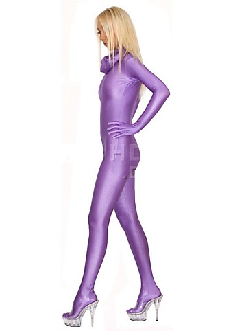 Блестящий закрытый комбинезон Spandex Zentai.Арт 16